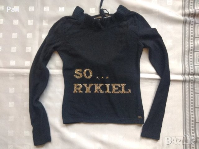 Елегантна черна блуза sonia by sonia rykiel, снимка 1