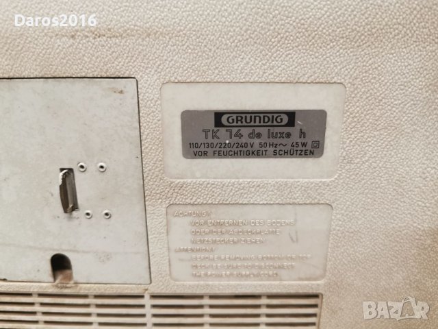 Ролков магнетофон Grundig TK 14 de luxe, снимка 7 - Аудиосистеми - 38156151