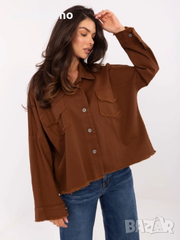 Дамско дънково яке с джобове, 4цвята , снимка 6 - Якета - 51747922