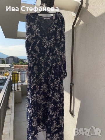 Нова дълга елегантна 2ХЛ нежна синя рокля феерична , снимка 8 - Рокли - 42247947