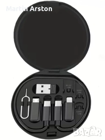 Мултифункционален комплект кабели 60W USB C iPhone Micro компактен кейс