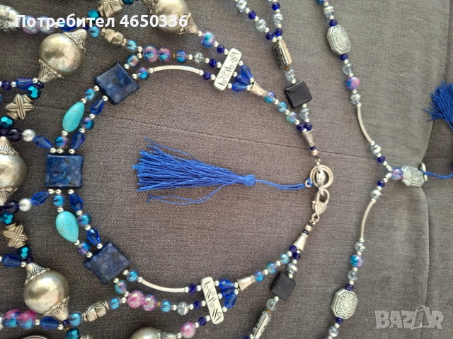 Много голямо етно колие за тяло, уникат, снимка 14 - Колиета, медальони, синджири - 52523756