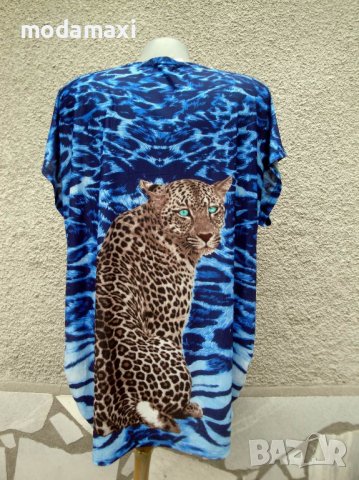 3XL Нова блуза ELENA с леопард, снимка 7 - Туники - 40751102