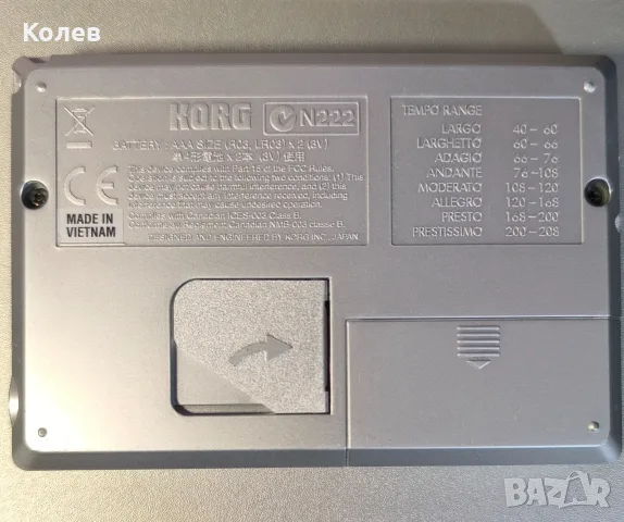 Дигитален тунер и метроном Korg TM-40, снимка 2 - Китари - 56522880
