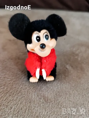 Ретро играчка Мики маус за пръст, винтидж Мики Маус 