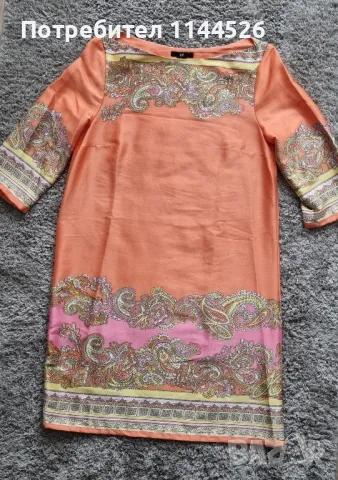 Оранжева рокля H&M, XS/S, снимка 7 - Рокли - 50055043