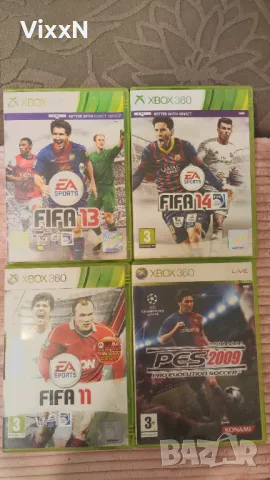 Fifa 11, 13, 14, PES 2009 за XBOX 360, снимка 1