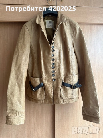 Уникално дамско кожено яке 100% естествена кожа Guess Liu Jo Moschino Michael Kors