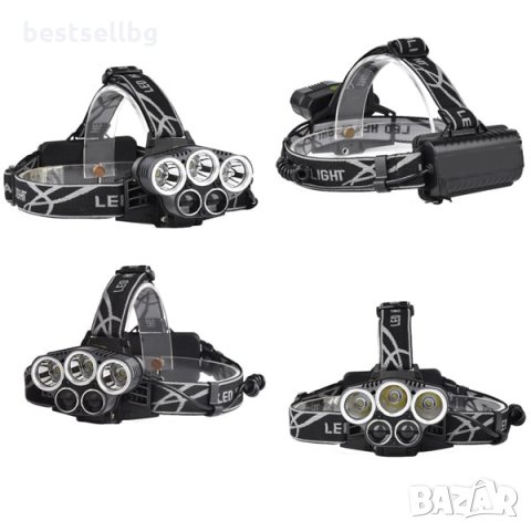 Акумулаторен лед челник фенер за каска риболов планина лов бягане лупа