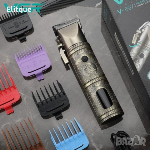 Професионална машинка за подстригване VGR V-697, снимка 2 - Тримери - 53127840