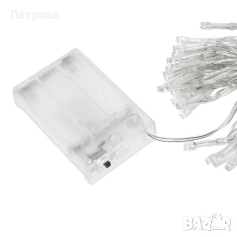 Цветни LED лампички на батерии-2.20 метра/лампички за коледна елха/лампички за украса/лампички за де, снимка 3 - Декорация за дома - 42708131