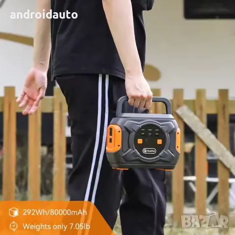 Преносима батерия A301, FlashFish, 320W,292Wh/80000 mAh, черен/оранжев, снимка 3 - Аксесоари и консумативи - 48346137