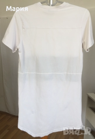 Л / ХЛ Оригинална Balmain Дамска Туника Тениска Бяла Черна Еластичен мек памук, снимка 17 - Туники - 51500508