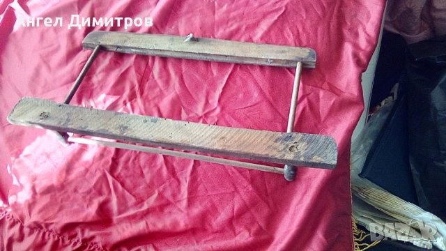 Стара дървена закачалка, снимка 6 - Антикварни и старинни предмети - 36696680