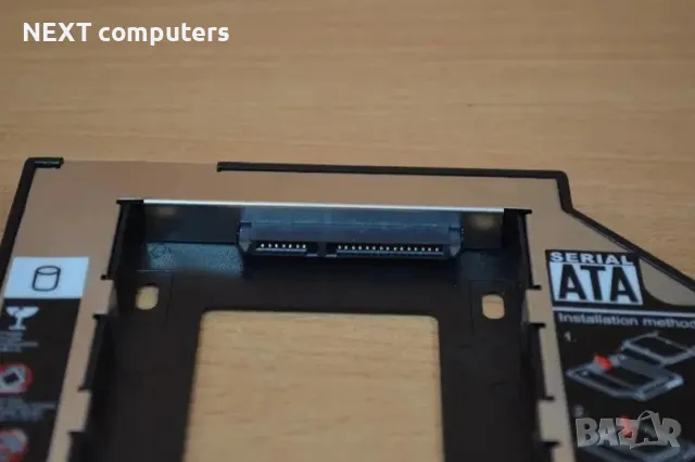 DVD адаптер за 2-ри HDD/SSD за лаптоп 9.5 / 12.7мм SATA 3 + Гаранция, снимка 5 - Кабели и адаптери - 47902799