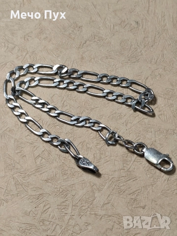 Сребърна гривна (341), снимка 5 - Гривни - 52714461