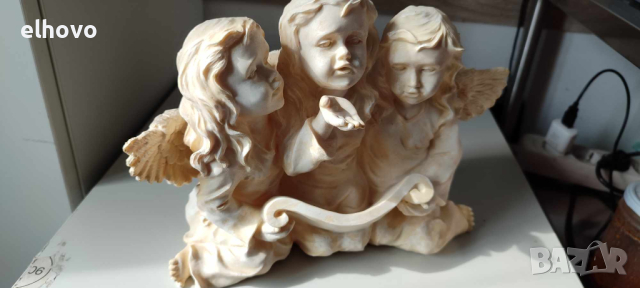Декоративна фигура на ангелчета, снимка 4 - Антикварни и старинни предмети - 44631762