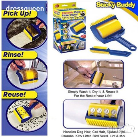  0512 ролка за обиране на косми Sticky Buddy, снимка 3 - Други стоки за животни - 30928927