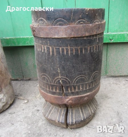 стари дървени чутури, чутора уред, битов кът, дървен, дървена, бутимо за масло, снимка 4 - Антикварни и старинни предмети - 29140278