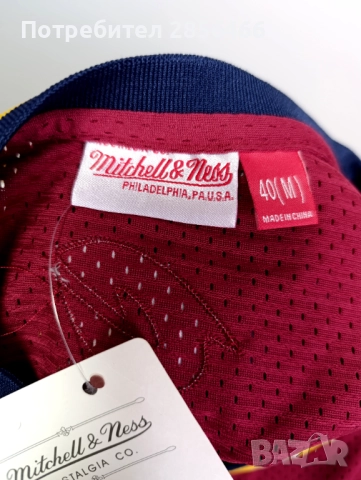Мъжки потник Mitchell&Ness Cleveland Lebron James размер M, снимка 5 - Тениски - 52150586