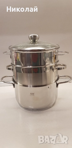 4 тенджери Cr-Ni стомана, снимка 5 - Съдове за готвене - 52517312