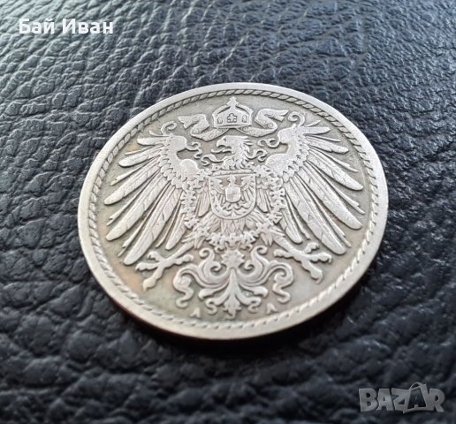 Стара монета 5 пфенига 1903 г.буква А - Германия- рядка,121 годишна !, снимка 7 - Нумизматика и бонистика - 39740302
