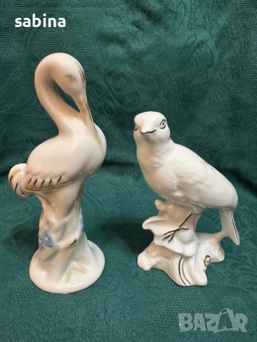 Фигури/статуетки птица и жерав-Полонное и Лимож/Limoges