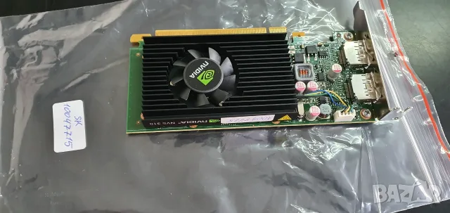 NVIDIA Quadro NVS 310 512MB DDR3, 2x DP, Low Profile, 24 м. гаранция, снимка 7 - Видеокарти - 56336239