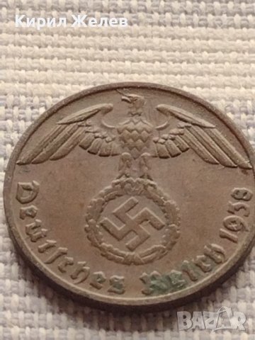 Монета 1 райхсфенинг 1938г. Германия Трети Райх с СХВАСТИКА за КОЛЕКЦИЯ 37770, снимка 8 - Нумизматика и бонистика - 42823375