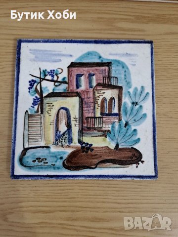 Стара декоративна плочка, снимка 1