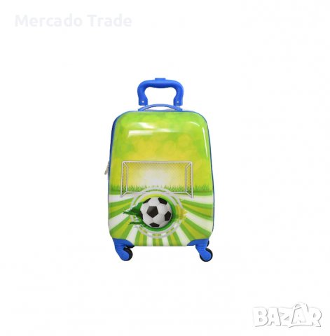 Комплект Mercado Trade, Куфар и раница, За деца, Топка, Зелен, снимка 3 - Кенгура и ранички - 40182879