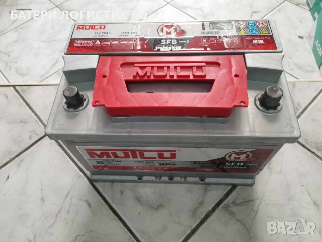 Акумулаторт 75 ан 750А, подходящ за бензинови автомобили!, снимка 3 - Аксесоари и консумативи - 42442277