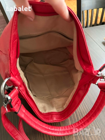 Чанта червена, снимка 3 - Чанти - 53284547