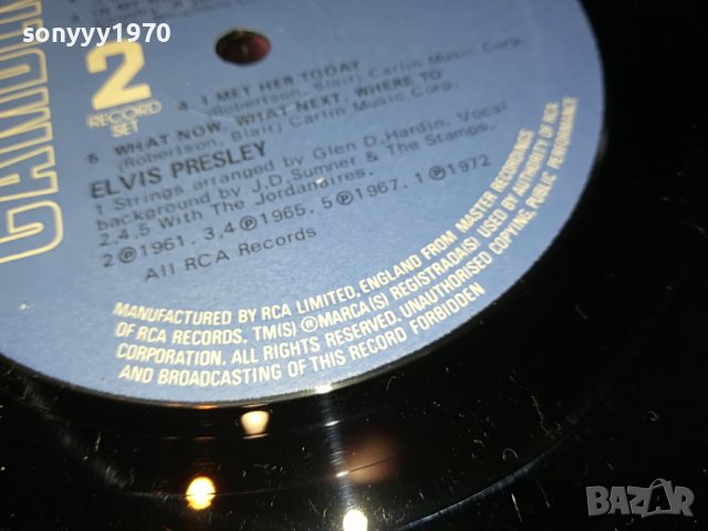 SOLD-ELVIS-2БР ПЛОЧИ-ВНОС ENGLAND 0307220943, снимка 13 - Грамофонни плочи - 37270711