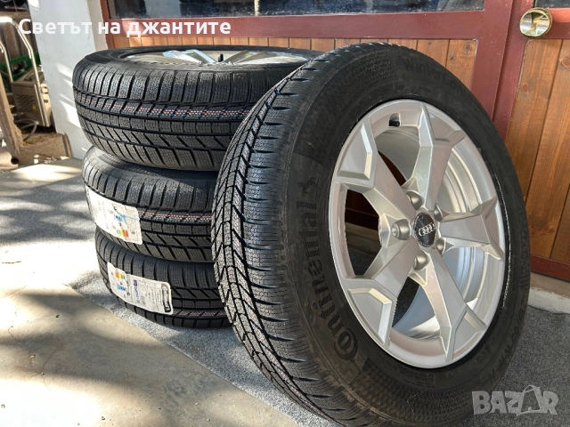 Джанти за Audi Q3 17 Цола с Зимни Гуми 215/65/17 Нови Continental Dot 2025, снимка 6 - Гуми и джанти - 51723215