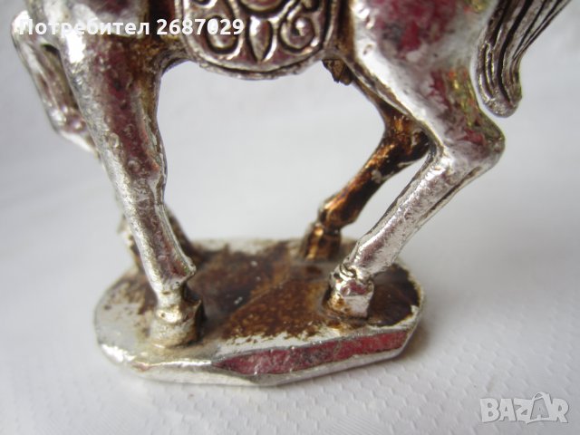 Кон тибетско сребро, 240 грама тежи, снимка 4 - Статуетки - 29476729