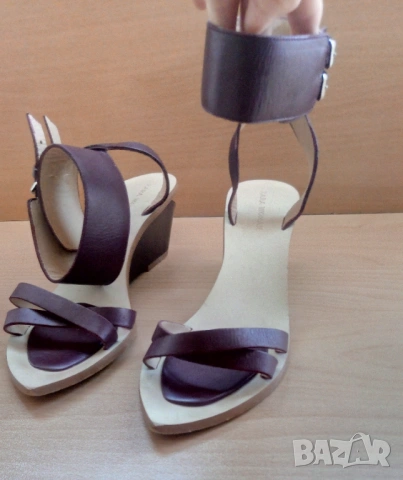 Дамски сандали Zara, естествена кожа, снимка 4 - Сандали - 54086143