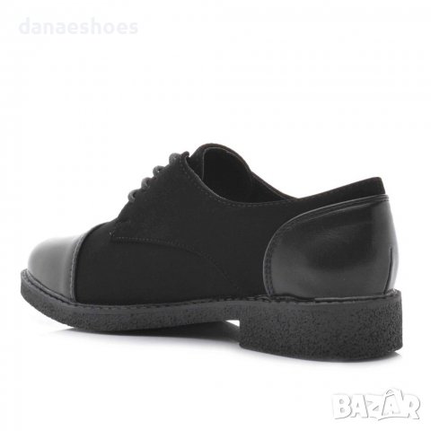 Дамски обувки с връзки от набук и кожа, снимка 4 - Дамски ежедневни обувки - 38403932