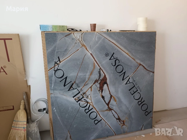 Дизайнерски гранитогрес Porcelanosa Blue Roma Silk 120x120 – нови, неразопаковани, снимка 5 - Гранитогрес и плочки - 53947389