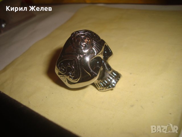 ХЕВИ МЕТАЛ ПРЪСТЕН от НЕРЪЖДАЕМА БЛАГОРОДНА СТОМАНА НОВ МОДЕН 25027, снимка 5 - Пръстени - 34339492