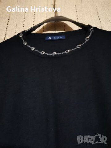 ЕЛЕГАНТНА БЛУЗА С ДЕКОРАЦИЯ РАЗМЕР XL, снимка 4 - Блузи с дълъг ръкав и пуловери - 30625435