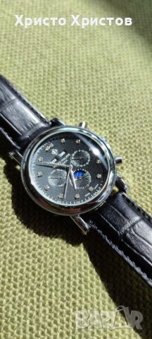 Мъжки луксозен часовник PATEK PHILIPPE The Patek Perpetual Calendar Chronograph reference 3970, снимка 13 - Мъжки - 36899292