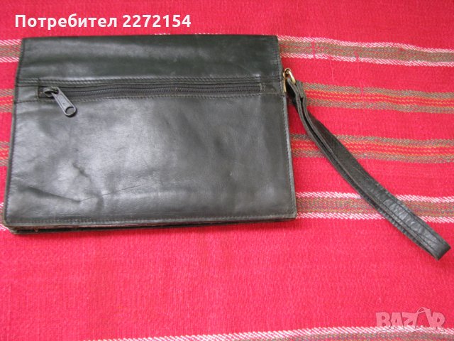Мъжка кожена чантичка, снимка 2 - Антикварни и старинни предмети - 30243782