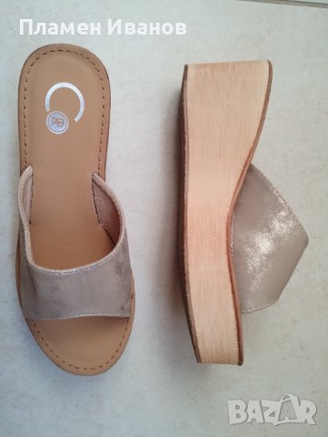 Дамски кожени сандали , снимка 1 - Сандали - 42208986