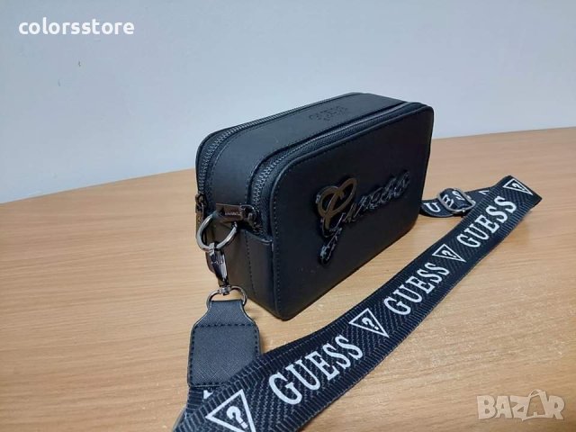 Луксозна Черна чанта  Guess/SG-E63, снимка 4 - Чанти - 42902055