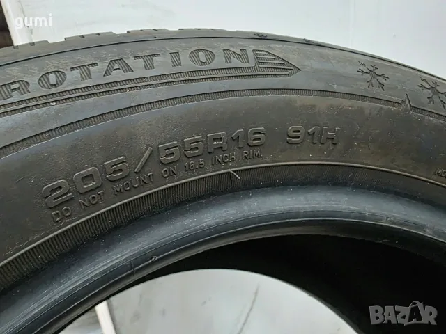 2бр зимни гуми 205/55/16 DUNLOP L06581, снимка 4 - Гуми и джанти - 55841948