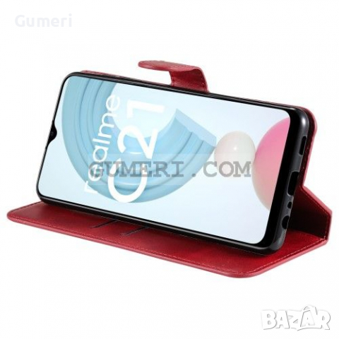 Realme C21Y Тефтер Стойка, снимка 5 - Калъфи, кейсове - 36542068