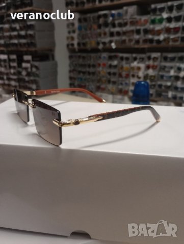 Слънчеви без рамки Глазанти Кафяви, снимка 2 - Слънчеви и диоптрични очила - 44180154