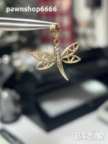 Златна висулка 14 карата, снимка 4 - Колиета, медальони, синджири - 52910959