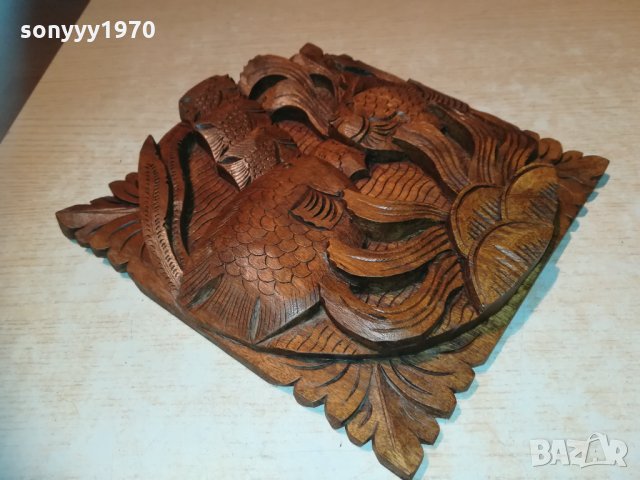 Пано стенно от тиково дърво-риби 3112200840, снимка 6 - Колекции - 31264774